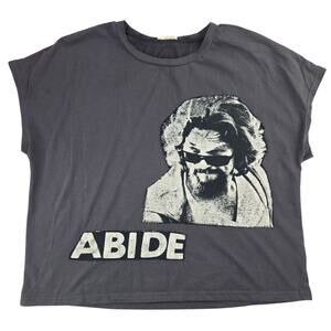 La Miel | Grey, Boxy, T-shirt with The Dude  | Size Large
